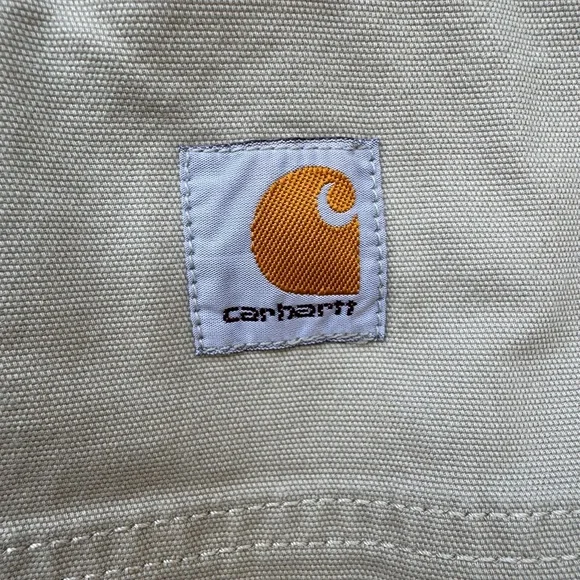 Carhartt Rugged Flex Relaxed Fit Pants 32x11 Workwear Durable Cotton Beige - Picture 3 of 5